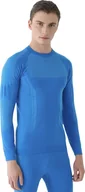 Koszulki sportowe męskie - 4f Koszulka termoaktywna męska 4F M165 niebieska 4FWAW24USEAM165 33S 2XL/3XL - miniaturka - grafika 1