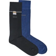 Skarpetki męskie - BOSS BLACK Skarpety 2-pack 2P RS Fine Rib EC - miniaturka - grafika 1