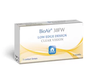 BioAir, 38FW, Soczewki kwartalne +2.75 krzywizna 8,6, 3 szt. - Soczewki kontaktowe - miniaturka - grafika 1