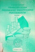 Biznes - Finansowana ocena przedsięwzięć inwestycyjnych przedsiębiorstw - miniaturka - grafika 1