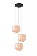 Lampy sufitowe - Lucide Medine 46413/13/61 lampa wisząca zwis 3x40W E27 biała/czarna - miniaturka - grafika 1