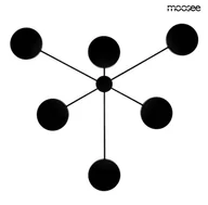 Lampy ścienne - MOOSEE lampa ścienna SHADOW 6 czarna - miniaturka - grafika 1