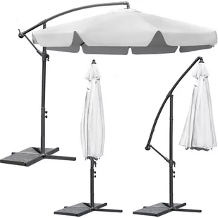 Parasol Ogrodowy Duży Składany 8 Segmentów 350 CM - Parasole ogrodowe - miniaturka - grafika 1