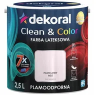 Farby wewnętrzne - Dekoral Satynowa farba lateksowa Clean & Color pastelowy r$97 2 5 l - miniaturka - grafika 1