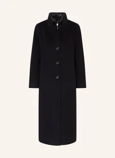 Cinzia Rocca Płaszcz Wełniany schwarz - Płaszcze damskie - miniaturka - grafika 1