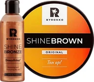 Balsamy i kremy do opalania - Byrokko Byrokko Shine Brown + Suchy Olejek Brązujący - miniaturka - grafika 1