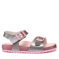 Buty dla dziewczynek - Sandały Geox J Adriel J558MI 000NF C0566 S Srebrny - miniaturka - grafika 1