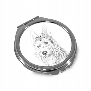 Owczarek pikardyjski Lusterko kieszonkowe składane - Lusterka do makijażu - miniaturka - grafika 1