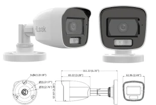 Zestaw do monitoringu TurboHD, 4x kamera Hybrid Light 5Mpx, Rejestrator 4 kanałowy - HiLook by Hikvision - Zestawy do monitoringu - miniaturka - grafika 3