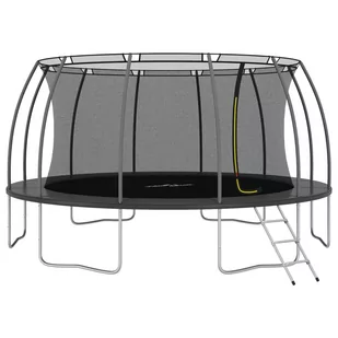 vidaXL, Trampolina z siatką wewnętrzną i akcesoriami, 16 FT/488 cm - Trampoliny - miniaturka - grafika 1
