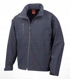 Kurtka męska Softshell bez kaptura ocieplona Granatowy r. L