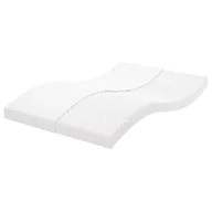 Materace - vidaXL Materac piankowy, biały 120x210 cm, 7-strefowy, twardość 20 ILD - miniaturka - grafika 1