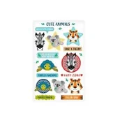 Szkolne artykuły papiernicze - Herlitz Naklejki ozdobne Cute Animals 3szt. - HERLITZ - miniaturka - grafika 1
