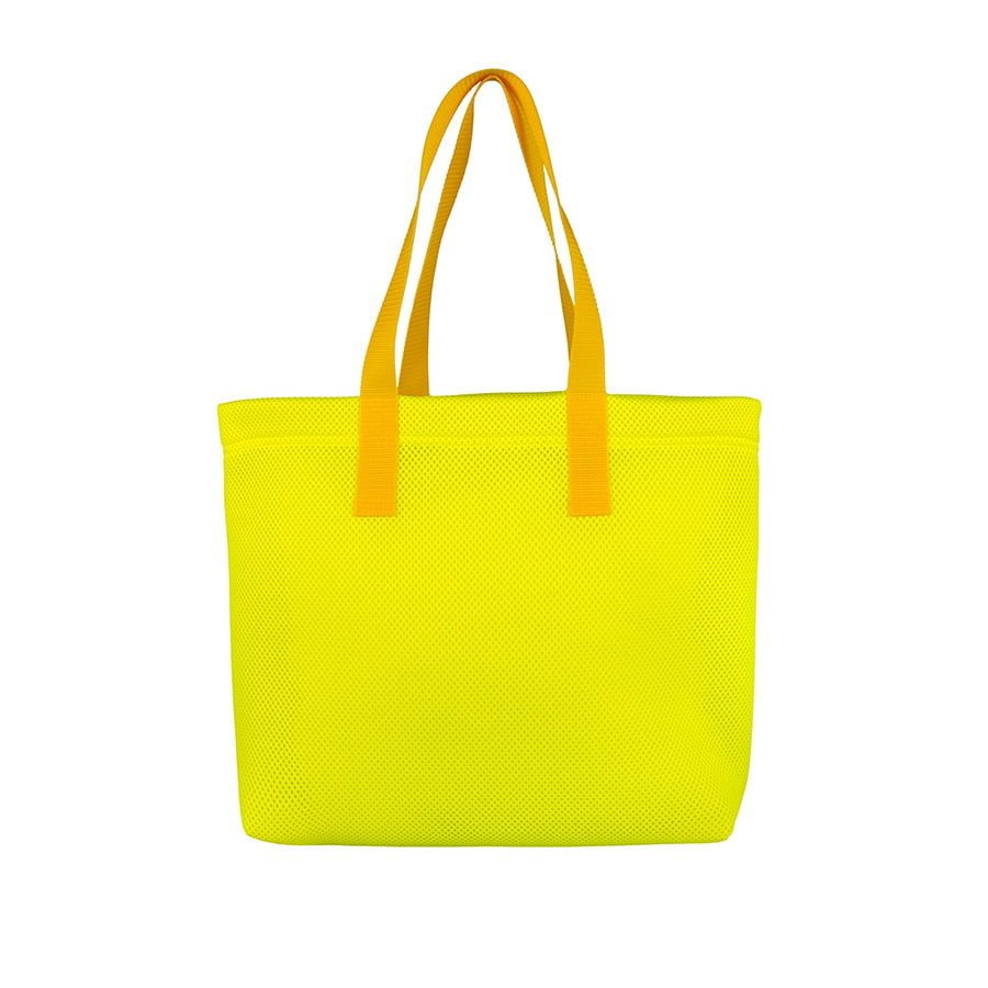 Torba plażowa żółta z pomarańczową rączką 45×33 cm