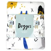 Koce - Koc Doggos 150x200 cm biały - miniaturka - grafika 1