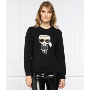 Karl Lagerfeld Bluza Ikonik Karl | Regular Fit - Bluzy damskie - miniaturka - grafika 1