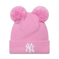 Czapki dla dzieci - Czapka New Era Child Double Pom Se 60565308 Różowy - miniaturka - grafika 1