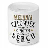 Skarbonki - Skarbonka Dla Melanii na Urodziny Idealny Prezent z Nadrukiem ze Zdjęciem - miniaturka - grafika 1