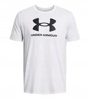 Koszulki męskie - Koszulka męska Under Armour Sportstyle Logo Update white/black M - miniaturka - grafika 1