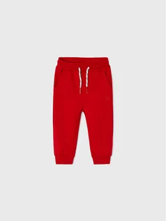 Spodnie i spodenki dla dziewczynek - Mayoral Spodnie dresowe 704 Czerwony Regular Fit - grafika 1