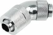 Chłodzenie wodne - Alphacool Alphacool HF Anschluss 45 Grad G1/4 Zoll AG auf 13/10mm - drehbar, chrome silber 62411 - miniaturka - grafika 1