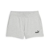 Spodenki damskie - PUMA ESS małe nr 1 logo 10 cm szorty TR jasnoszary wrzosowy - miniaturka - grafika 1