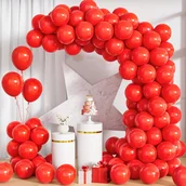 Balony i akcesoria - BALONY CZERWONE GIRLANDA BALONOWA CZERWONA BALON ŁUK ŚCIANKA URODZINY - miniaturka - grafika 1
