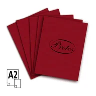 Szkolne artykuły papiernicze - Brystol Protos A2 bordowy 20k [mm:] 430x610 - miniaturka - grafika 1