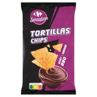 Carrefour Sensation Tortillas Chipsy kukurydziane o smaku sosu barbecue 150 g - Kuchnie świata - miniaturka - grafika 1