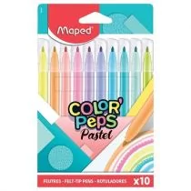Maped Flamastry Colopeps Pastel 10 kolorów - Przybory szkolne - miniaturka - grafika 1