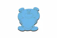 Zabawki interaktywne dla dzieci - Dekor niebieski miś do tablicy sensorycznej. - miniaturka - grafika 1