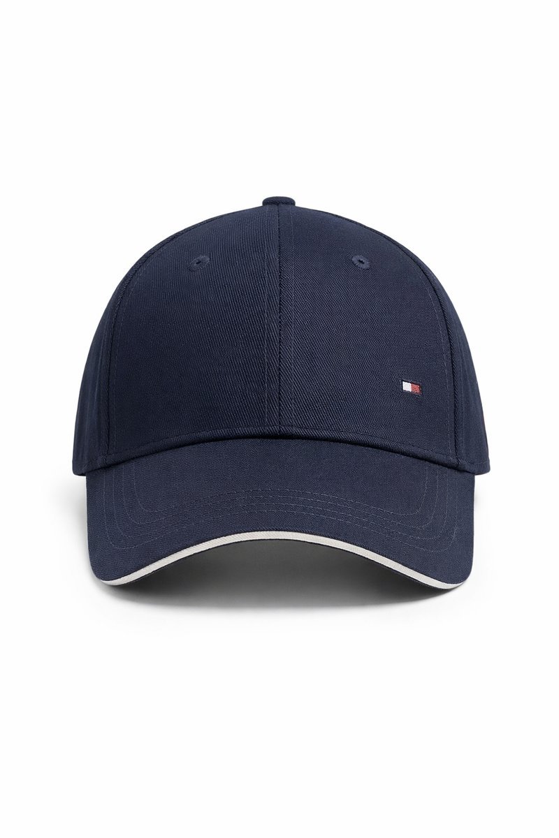 TOMMY HILFIGER GRANATOWA CZAPKA Z DASZKIEM Z REGULOWANYM ZAPIĘCIEM 1I4A