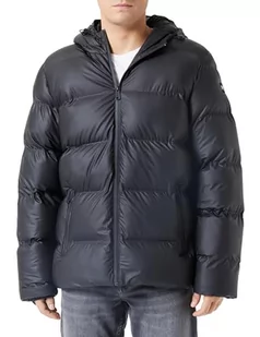 Schott NYC męska kurtka puchowa ILLINOIS BLACK XL, czarny, XL - Kurtki męskie - miniaturka - grafika 1