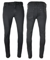 Spodnie męskie - Spodnie męskie jeans SZARE klasyczne casual r.30 - miniaturka - grafika 1