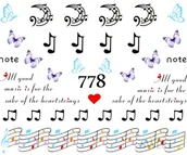 Ozdoby do paznokci - Naklejki wodne na paznokcie - nr 778 - miniaturka - grafika 1