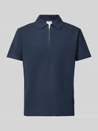 Koszulki męskie - Koszulka polo z krótkim zamkiem błyskawicznym model ‘SANDER’ - miniaturka - grafika 1