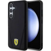 Etui i futerały do telefonów - Ferrari FEHMS24MP3BAK S24+ S926 czarny/black hardcase Hot Stamp V Lines MagSafe - miniaturka - grafika 1