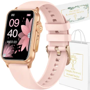 Rubicon KF06PI Różowy - Smartwatch - miniaturka - grafika 1