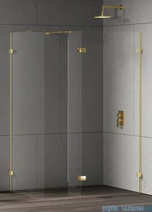 New Trendy Eventa Gold Shine kabina walk-in 90x70x200 cm z dodatkową ścianką przejrzyste EXK-4887/EXK-4863 - Kabiny prysznicowe New Trendy Eventa Gold Shine kabina walk-in 90x70x200 cm z dodatkową ścianką przejrzyste EXK-4887/EXK-4863 - Kabiny prysznicowe - miniaturka - grafika 1