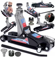 Podnośniki - Podnośnik Samochodowy Lewarek Żaba 2,5T +nadstawka - miniaturka - grafika 1