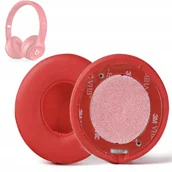Akcesoria do słuchawek - Czerwone Gąbki Nauszniki Pady Do Beats Solo 2. 3. - miniaturka - grafika 1