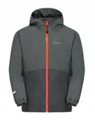 Kurtki i płaszcze dla dziewczynek - Jack Wolfskin Iceland 3 W 1 Jacket Kids, kurtka softshell, rozmiar 128 - miniaturka - grafika 1
