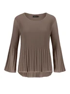 Bluzki damskie - Sublevel Bluzka w kolorze jasnobrązowym - miniaturka - grafika 1