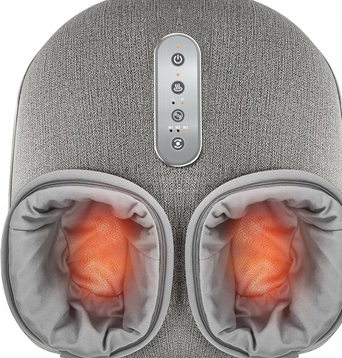 MASAŻER STÓP Z OGRZEWANIEM GŁĘBOKIE UGNIATANIE 2 POZIOMY INTENSYWNOŚCI