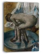 Obrazy i zdjęcia na płótnie - Woman Bathing in a Shallow Tub, Edgar Degas - obraz na płótnie Wymiar do wyboru: 40x60 cm - miniaturka - grafika 1