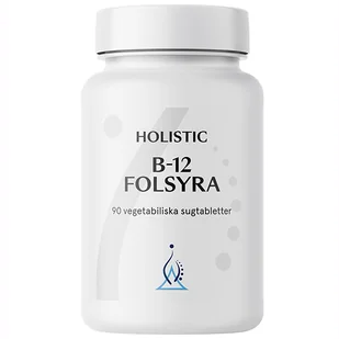 Holistic B-12 Folsyra, 90 tabletek do ssania - Witaminy i minerały Holistic B-12 Folsyra, 90 tabletek do ssania - Witaminy i minerały - miniaturka - grafika 1