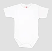 Body dla niemowląt - BODY KRÓTKI RĘKAW BIAŁE MAKOMA 104 - miniaturka - grafika 1