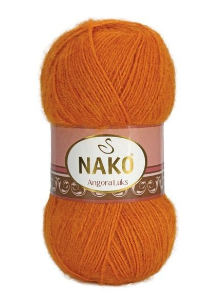 Włóczka NAKO ANGORA LUKS 100g kolor: 11790 / rudy jasny