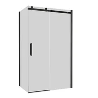 Kabiny prysznicowe - Kabina prysznicowa prostokątna 100x80x200 cm Laurena Gunmetal grafitowe szkło profile szare Wellneo - miniaturka - grafika 1