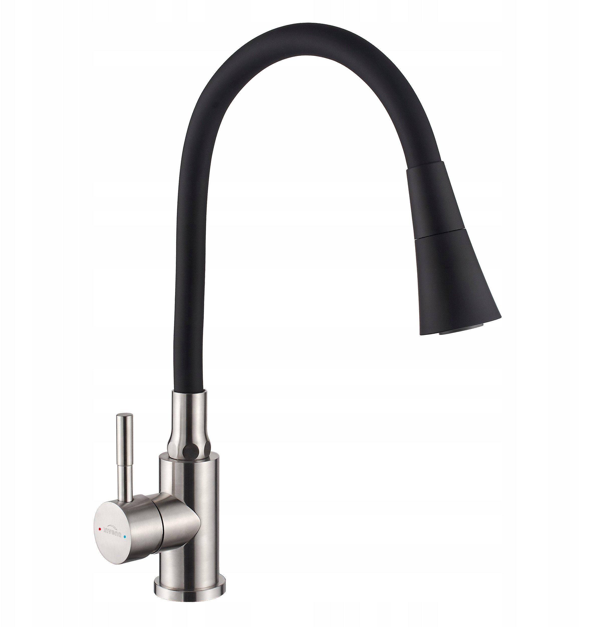 Invena bateria kuchenna Gabi, inox/czarny BZ-87-043-L